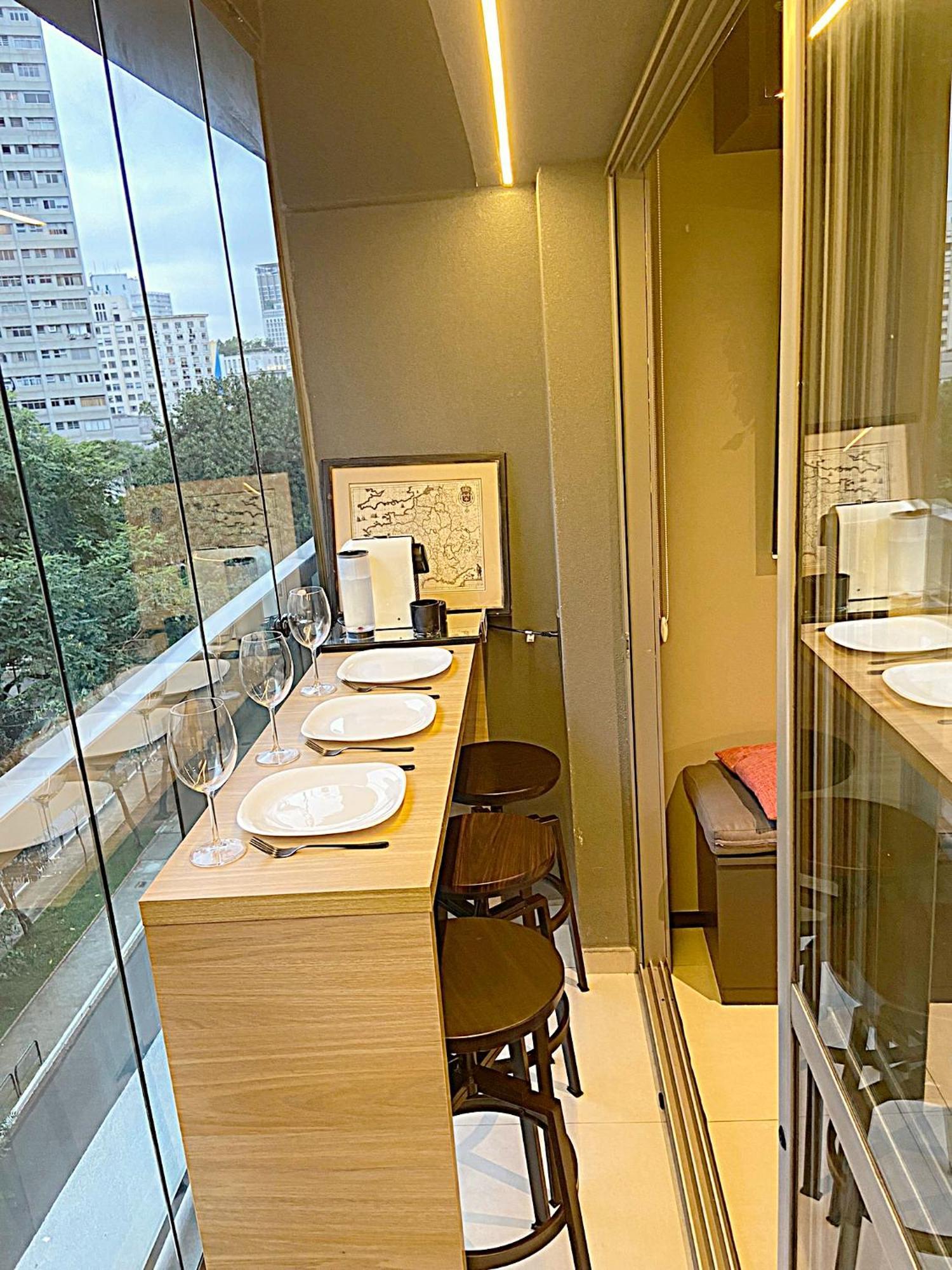Apartamento Consolacao Grey Box - De Luxo No Centro - Ar Condicionado - Cama Queen - Maquina De Lavar - Prox Metro- Cozinha Completa - Wifi 500mbps - 7 Andar