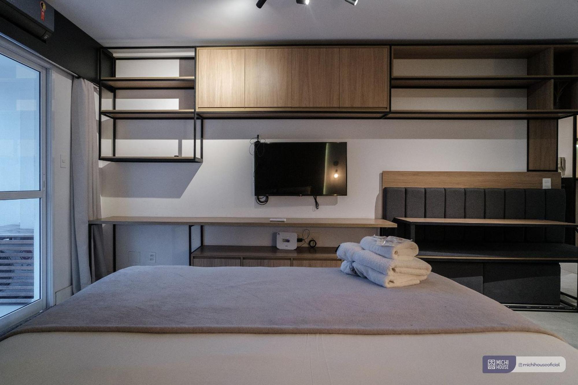 Apartment Perfeito Studio Na Bento Freitas Cama Queen Ac/wf Sao Paulo