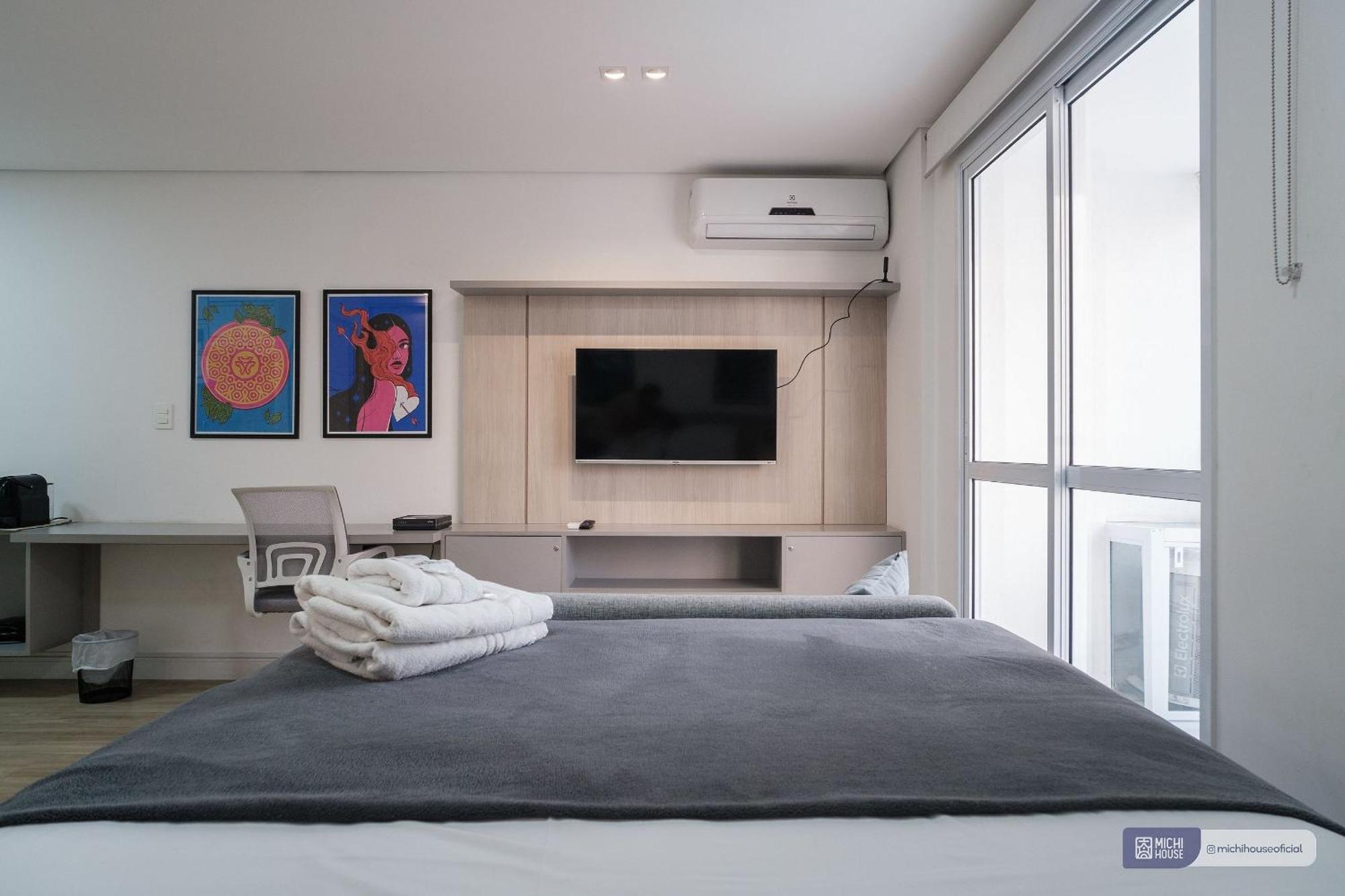 Mh 10216 - Encantador Studio Com Ac/wf/casal Apartment