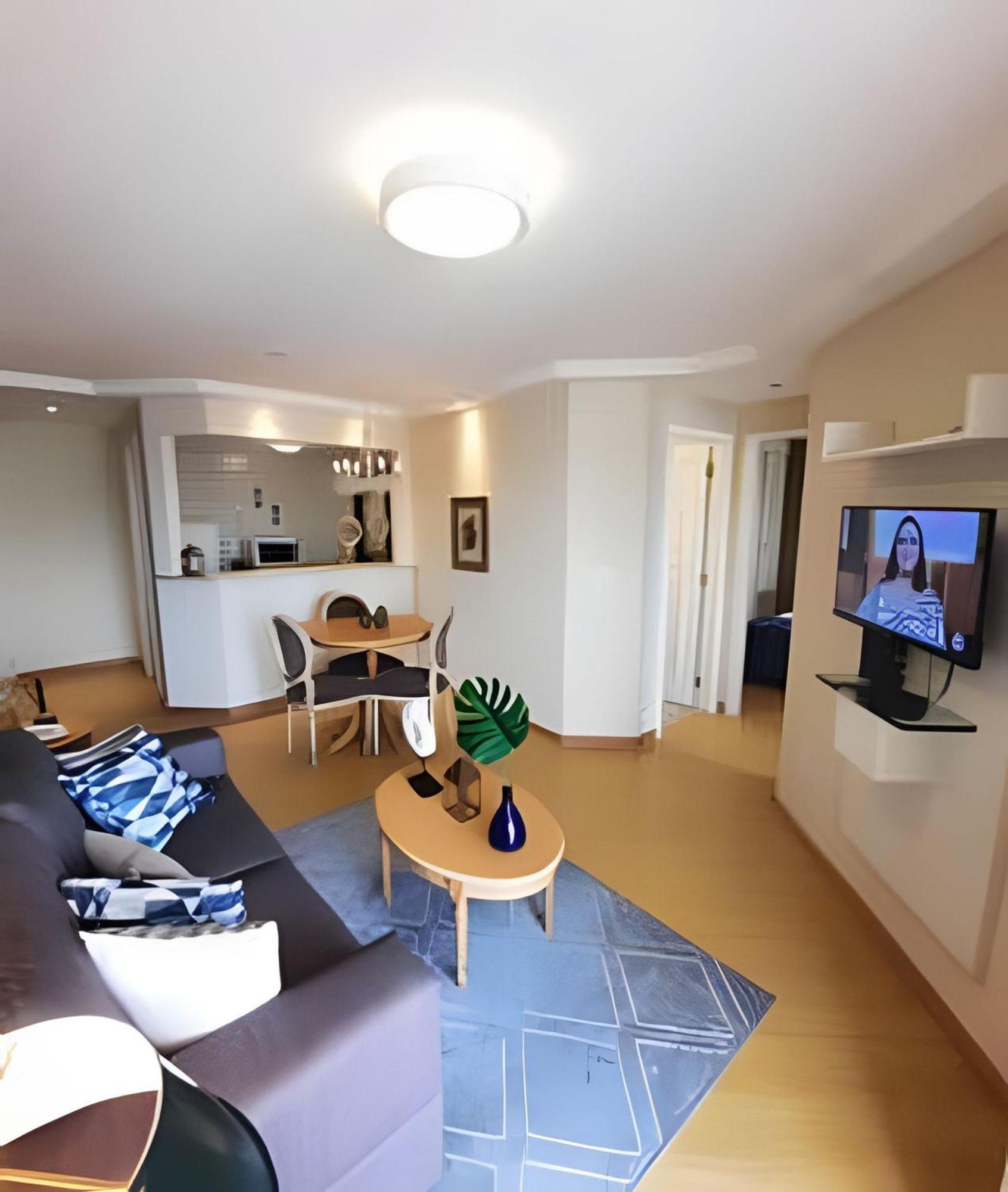 Apartemen Apart/hotel C/2quartos Perto Shopping Ibirapuera Sao Paulo