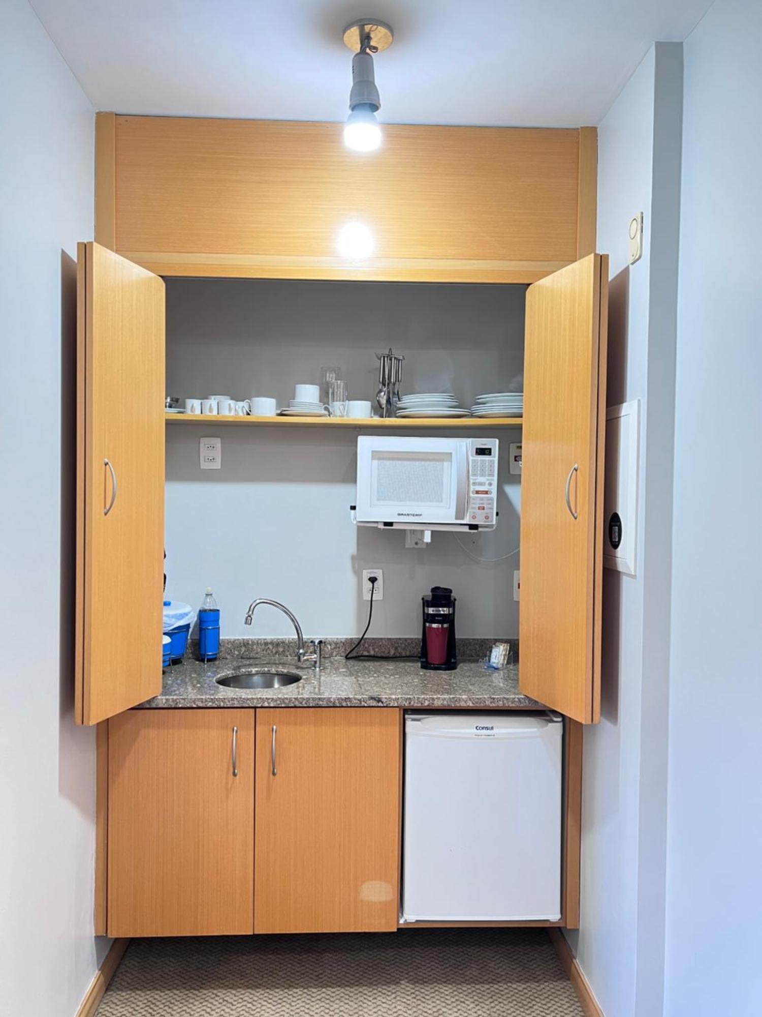 Hotel Flat No Interative Jardins, Melhor Local Em Sp, Varanda, Cozinha Compacta, Estacionamento Gratis Sao Paulo