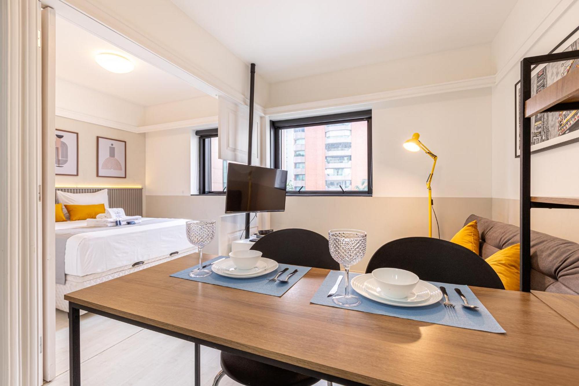 Easy Star - Lindo E Aconchegante Flat No Jardins - Wp01h Apartment Sao Paulo
