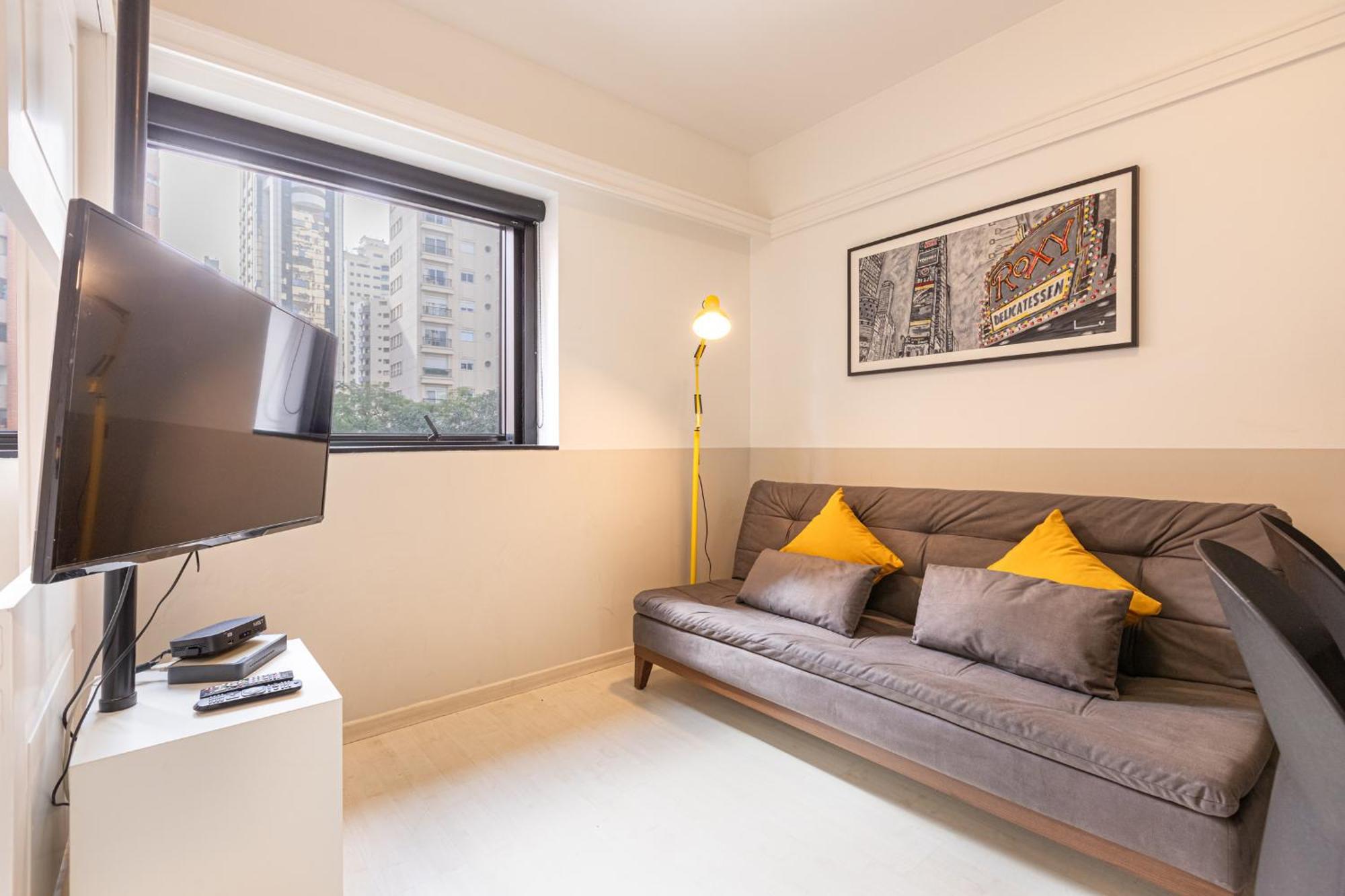 Easy Star - Lindo E Aconchegante Flat No Jardins - Wp01h Apartment Sao Paulo