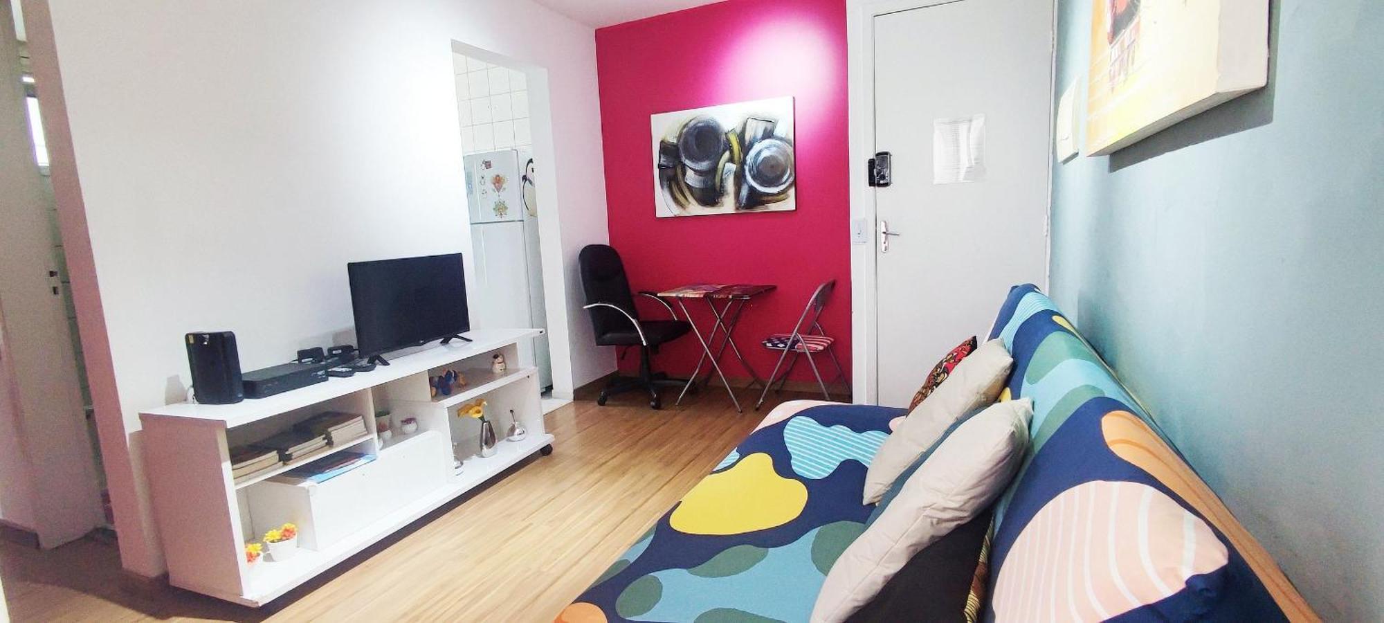 Apartamento Faca A Pe, 200m Metro Luz, Wi-fi 240mb, 44m