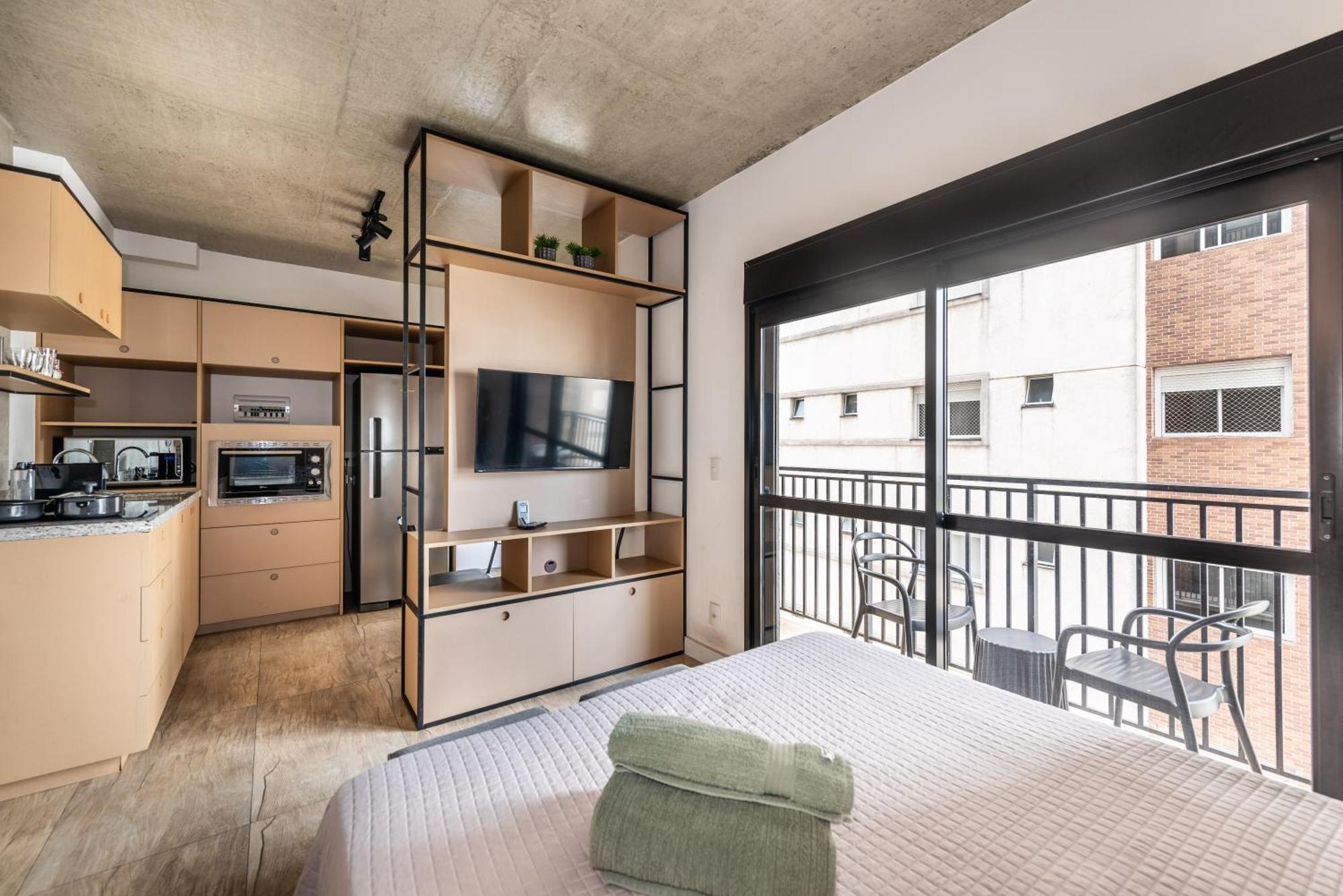 Daire 83 New Next Paulista Av, Fast Wifi And Balcony
