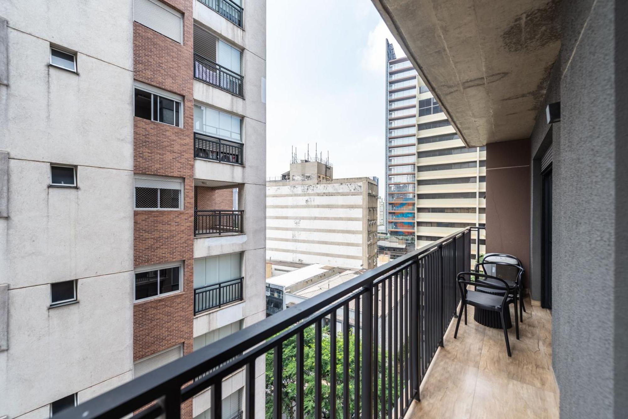 83 New Next Paulista Av, Fast Wifi And Balcony Daire Sao Paulo