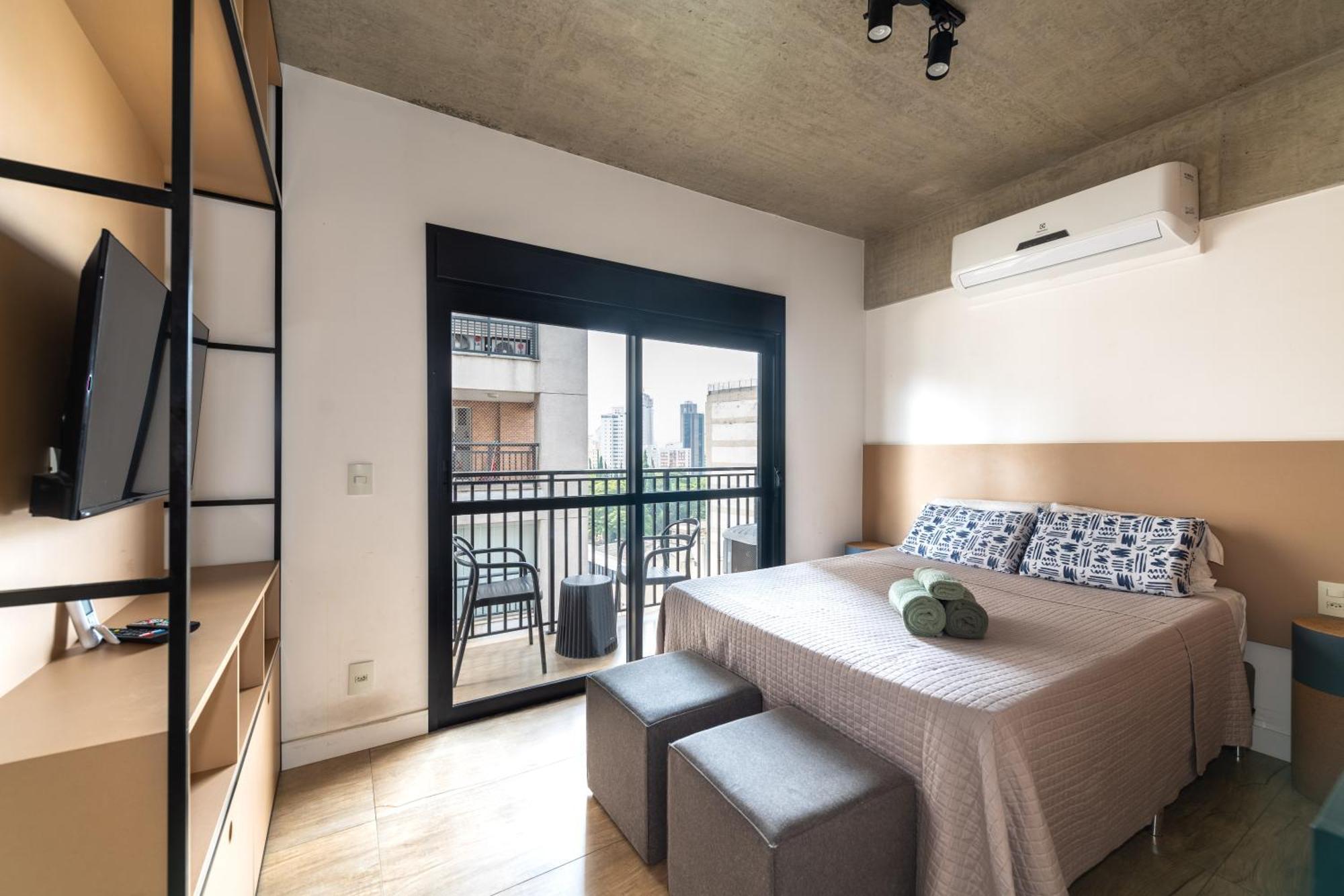 83 New Next Paulista Av, Fast Wifi And Balcony Daire *