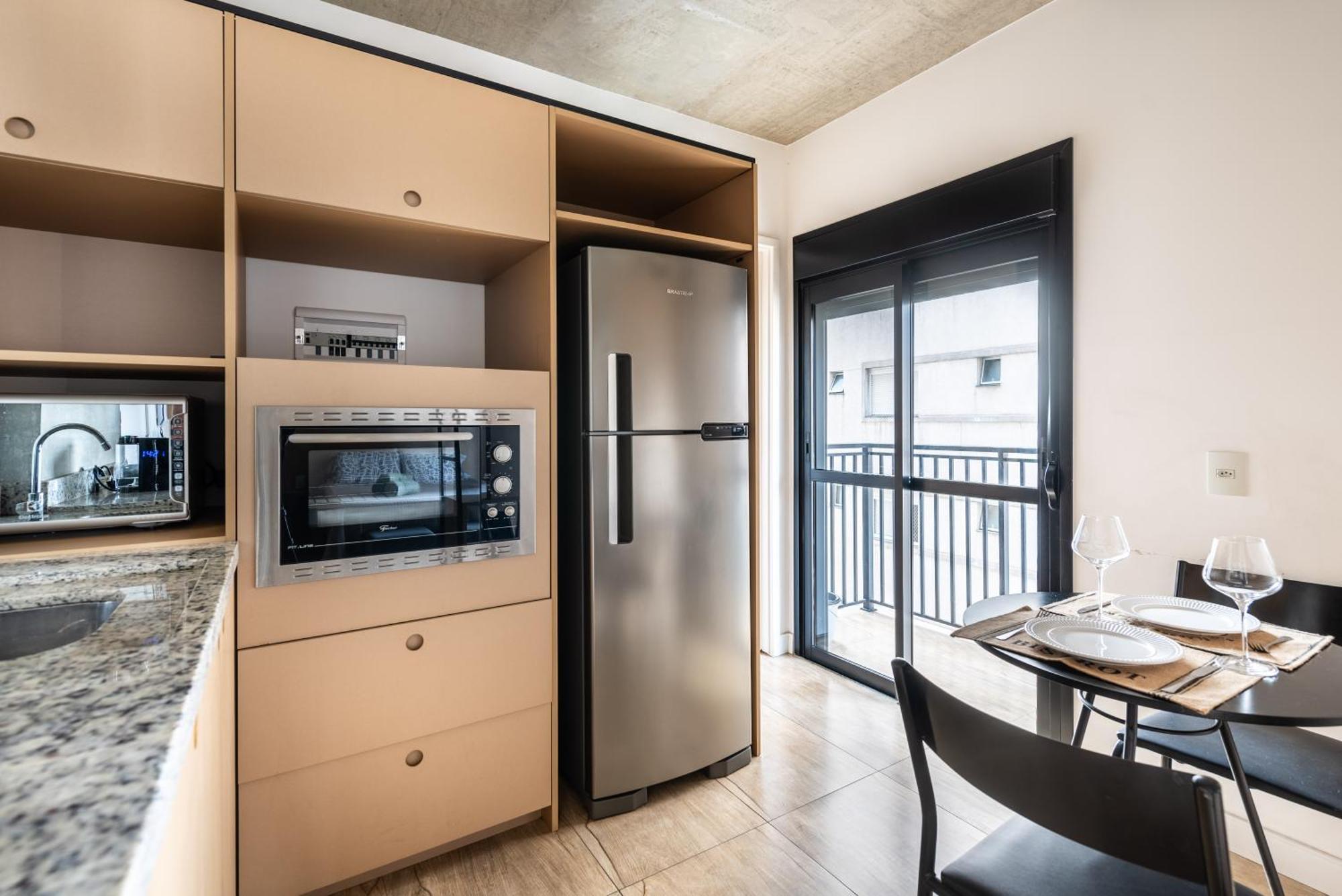Daire 83 New Next Paulista Av, Fast Wifi And Balcony