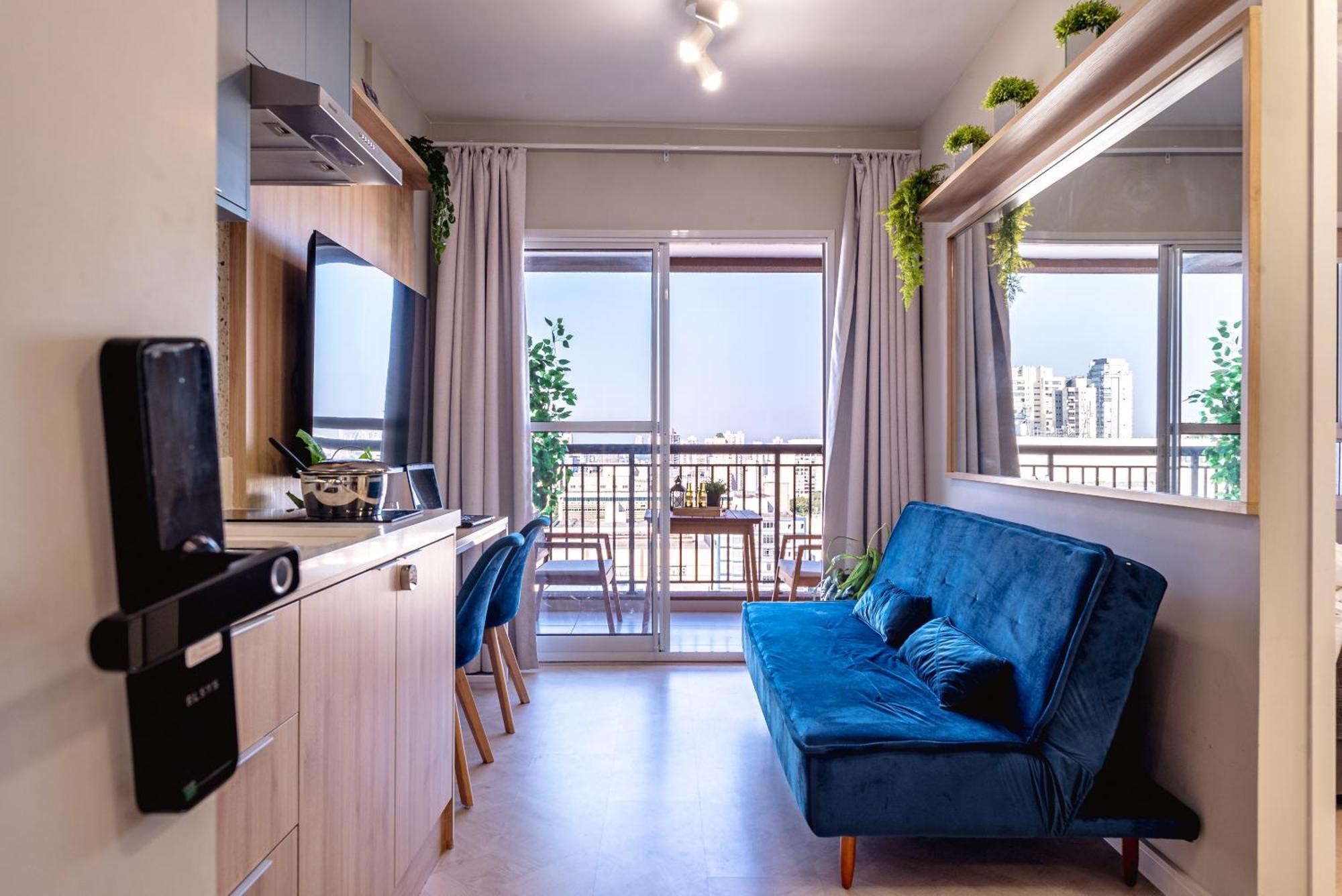 Estudio Moderno E Charmoso Na Mariana Apartemen *