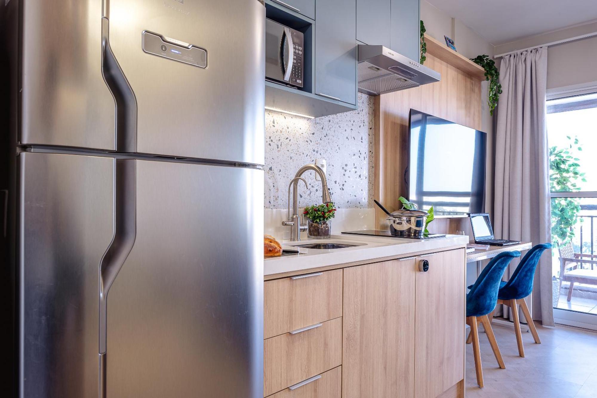 Apartemen Estudio Moderno E Charmoso Na Mariana