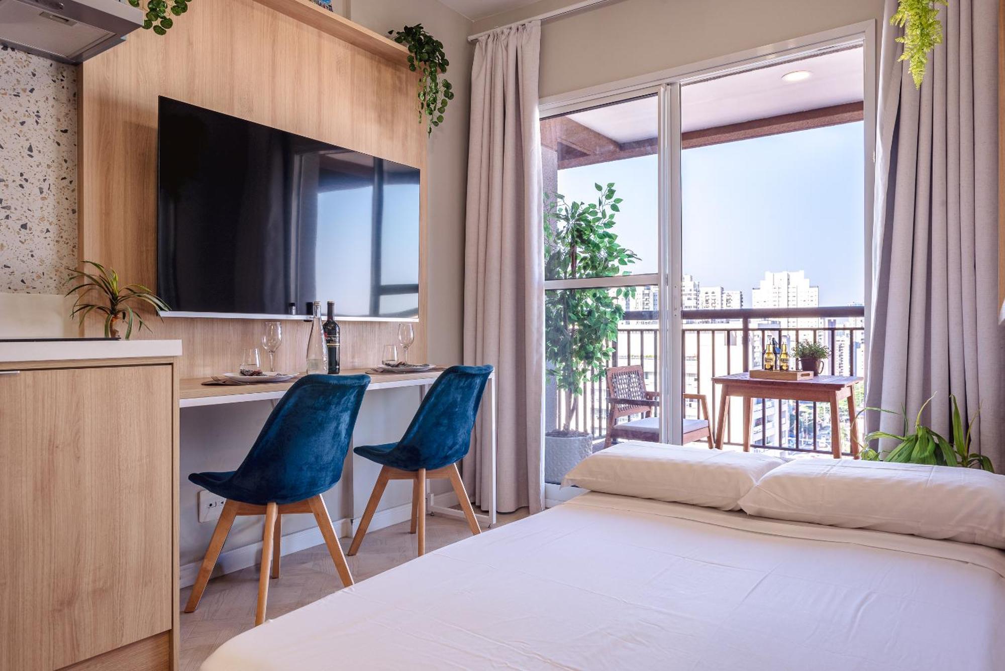 Apartemen Estudio Moderno E Charmoso Na Mariana Sao Paulo