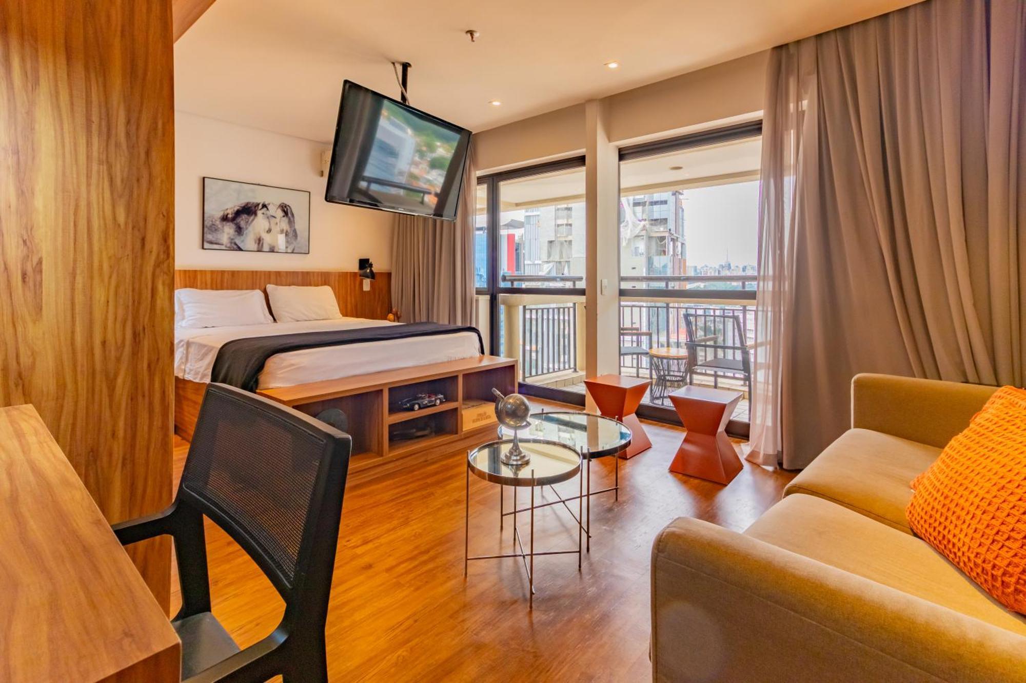 Apart Otel Flat Best View Bar Sauna Pool Gym Sao Paulo