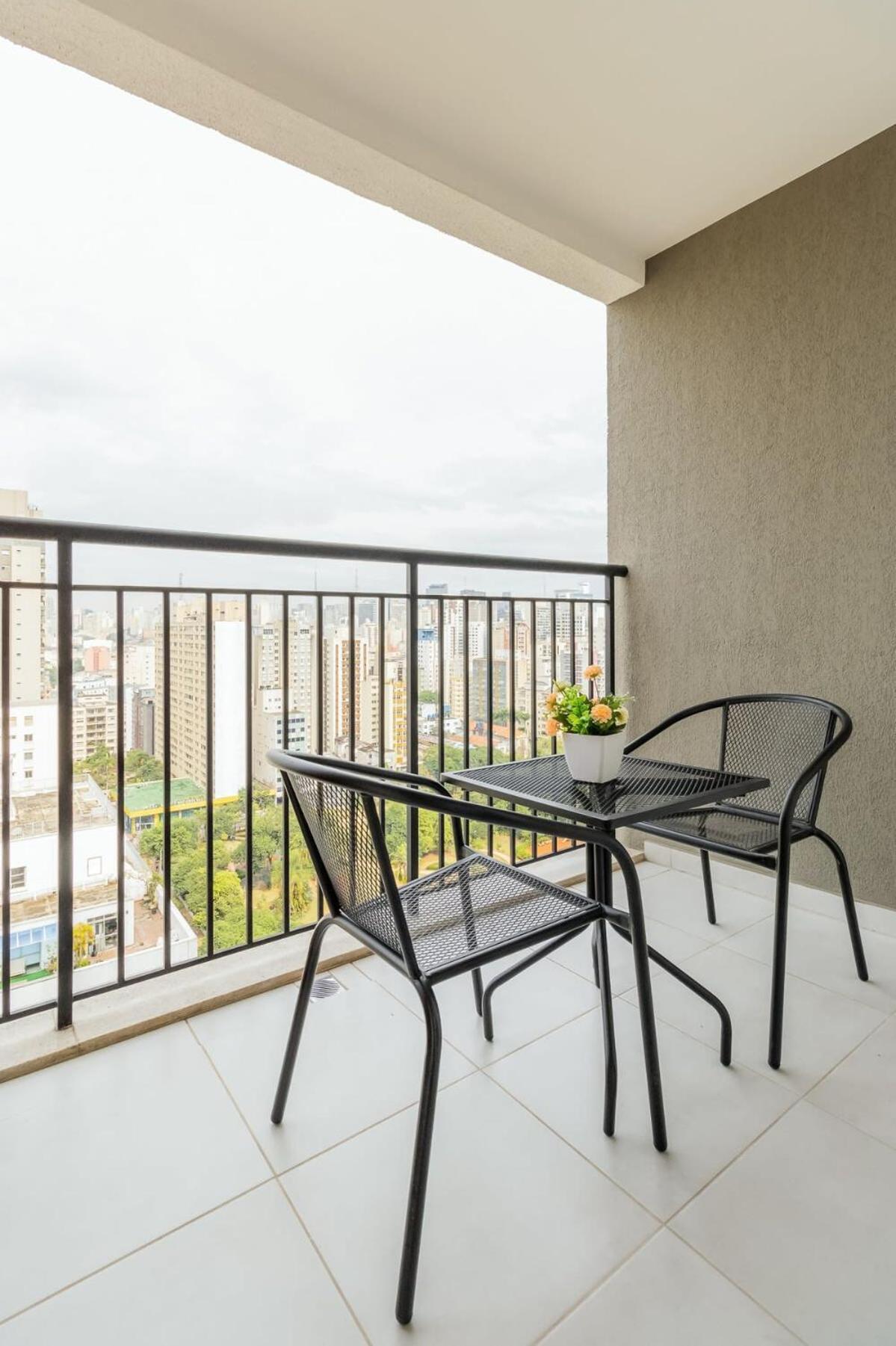 Apartment B Homy Consolacao - Decorado Com Varanda Cp2004 *