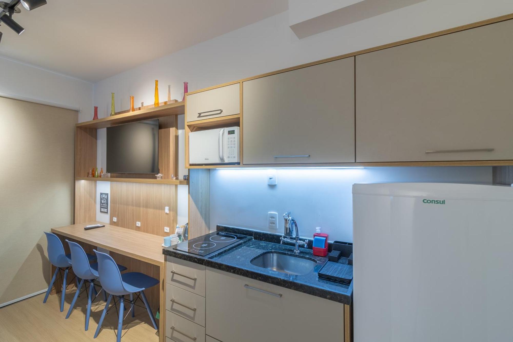 Flat Novissimo A 200m Do Metro Madalena Apartemen