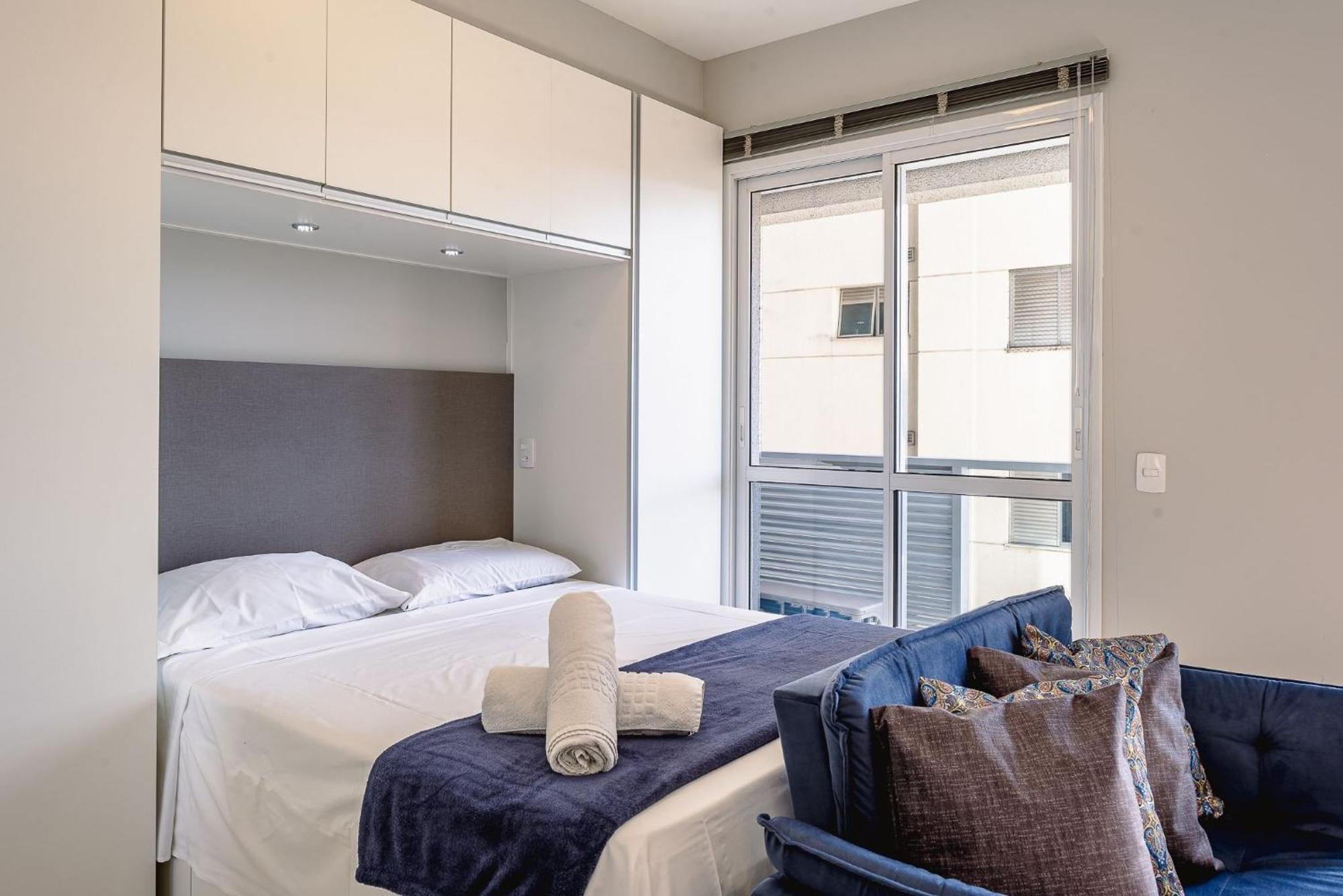 Apartemen Com Varanda + Vaga De Garagem + Ar Cond. *