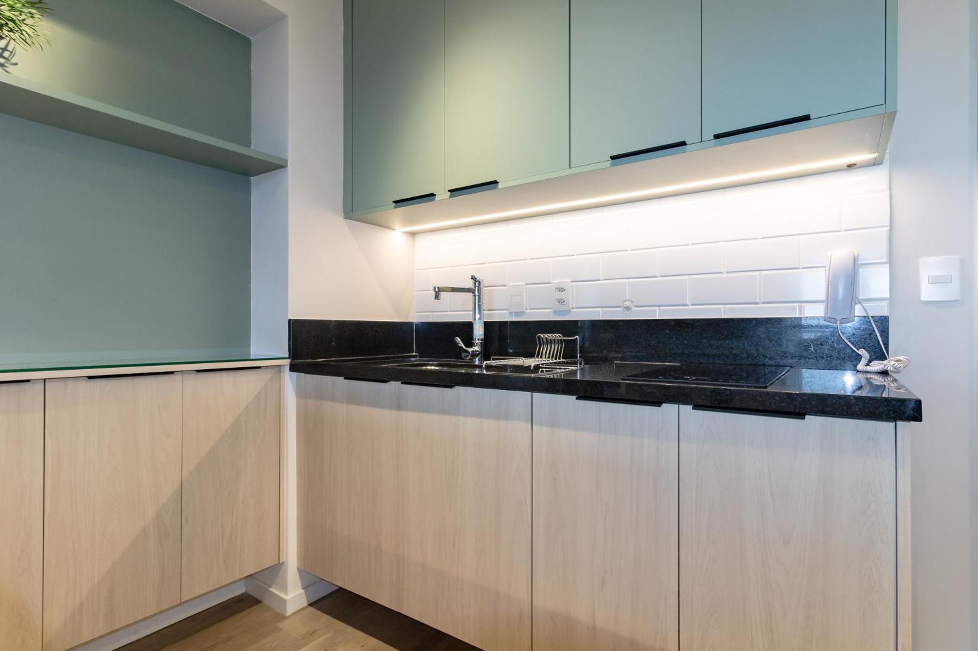 Charme Pinheiros E Jardins Com Piscina, Cama Queen Apartemen *