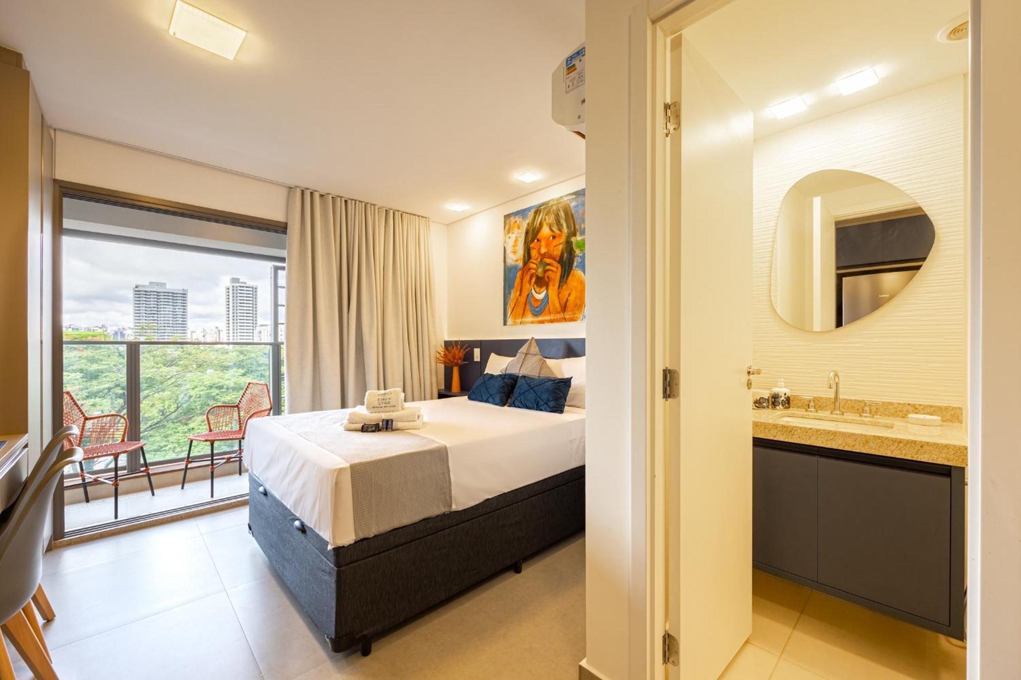 Apartemen Easy Star - Lindo Iluminado No Brooklin - Fe01i Sao Paulo