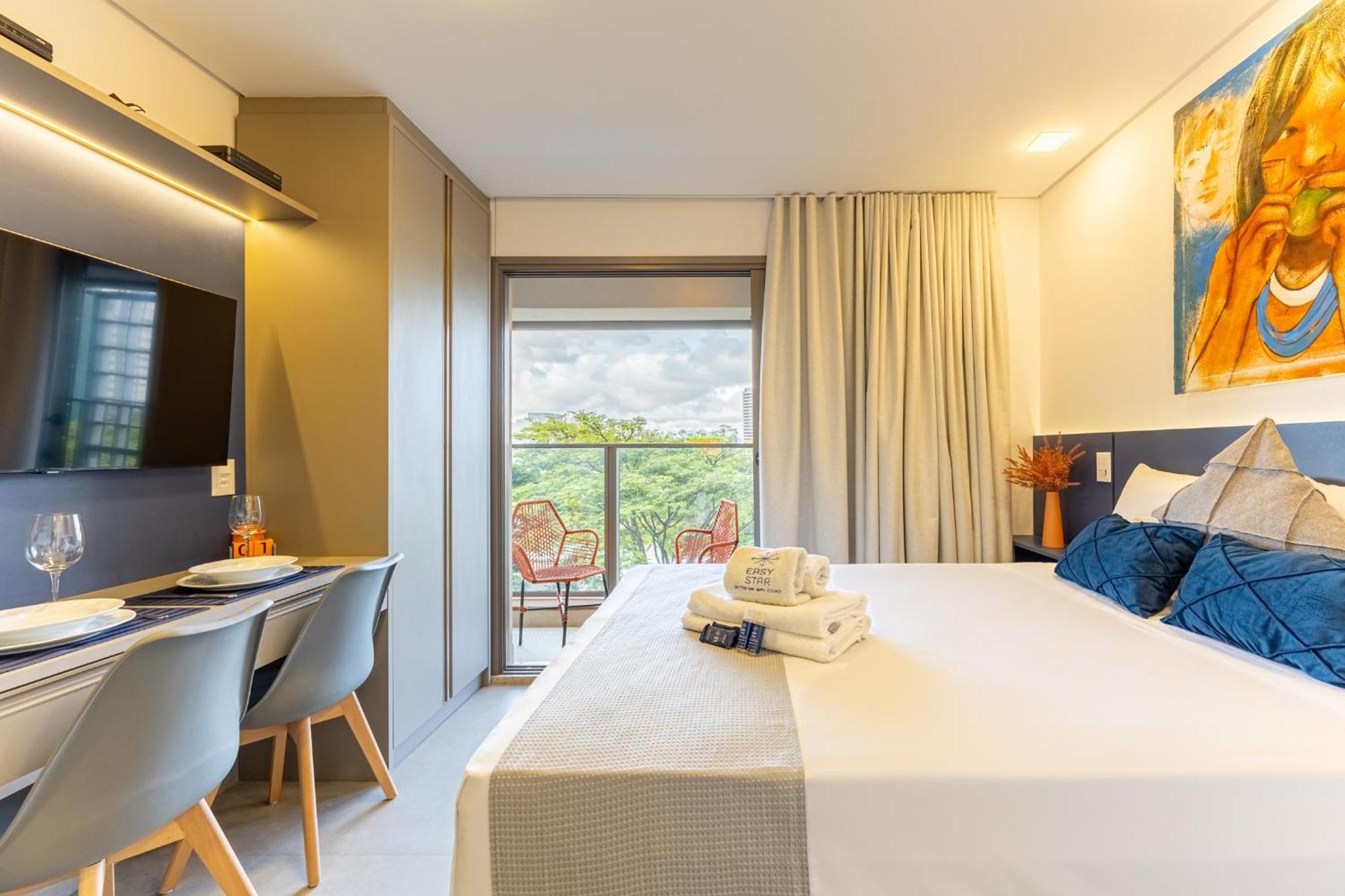Apartemen Easy Star - Lindo Iluminado No Brooklin - Fe01i Sao Paulo