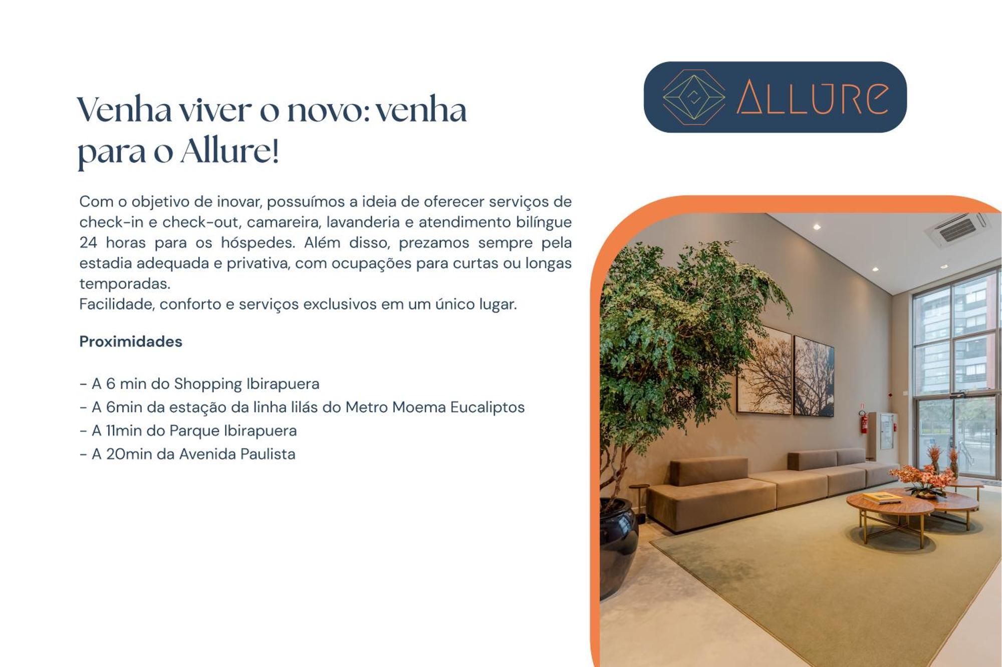 Apartment Allure Moema - Com Cafe Da Manha Opcional, Recepcao E Valet 24 *