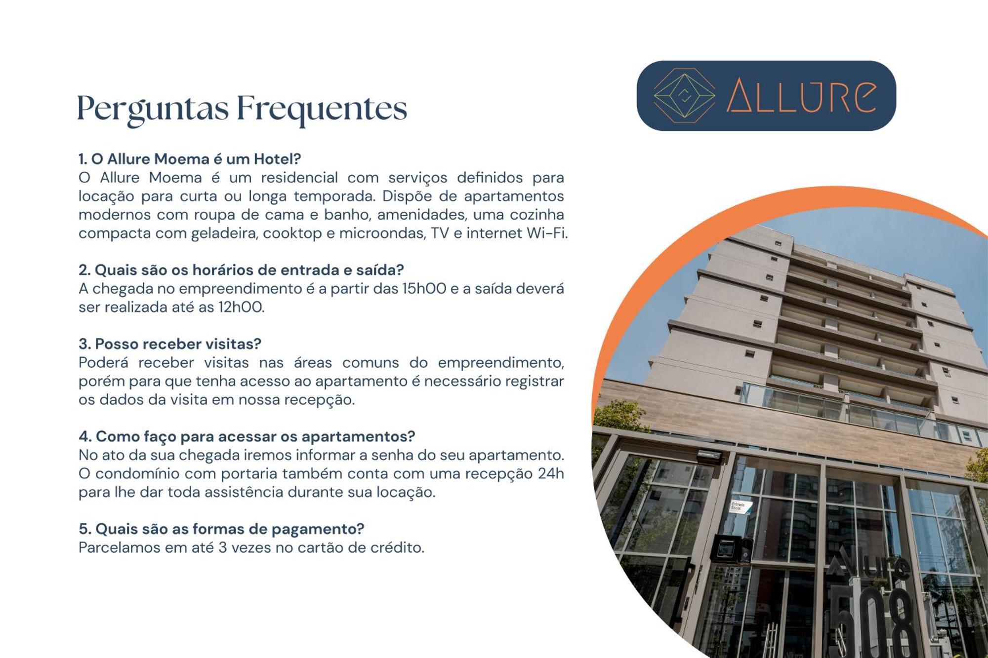 Allure Moema - Com Cafe Da Manha Opcional, Recepcao E Valet 24