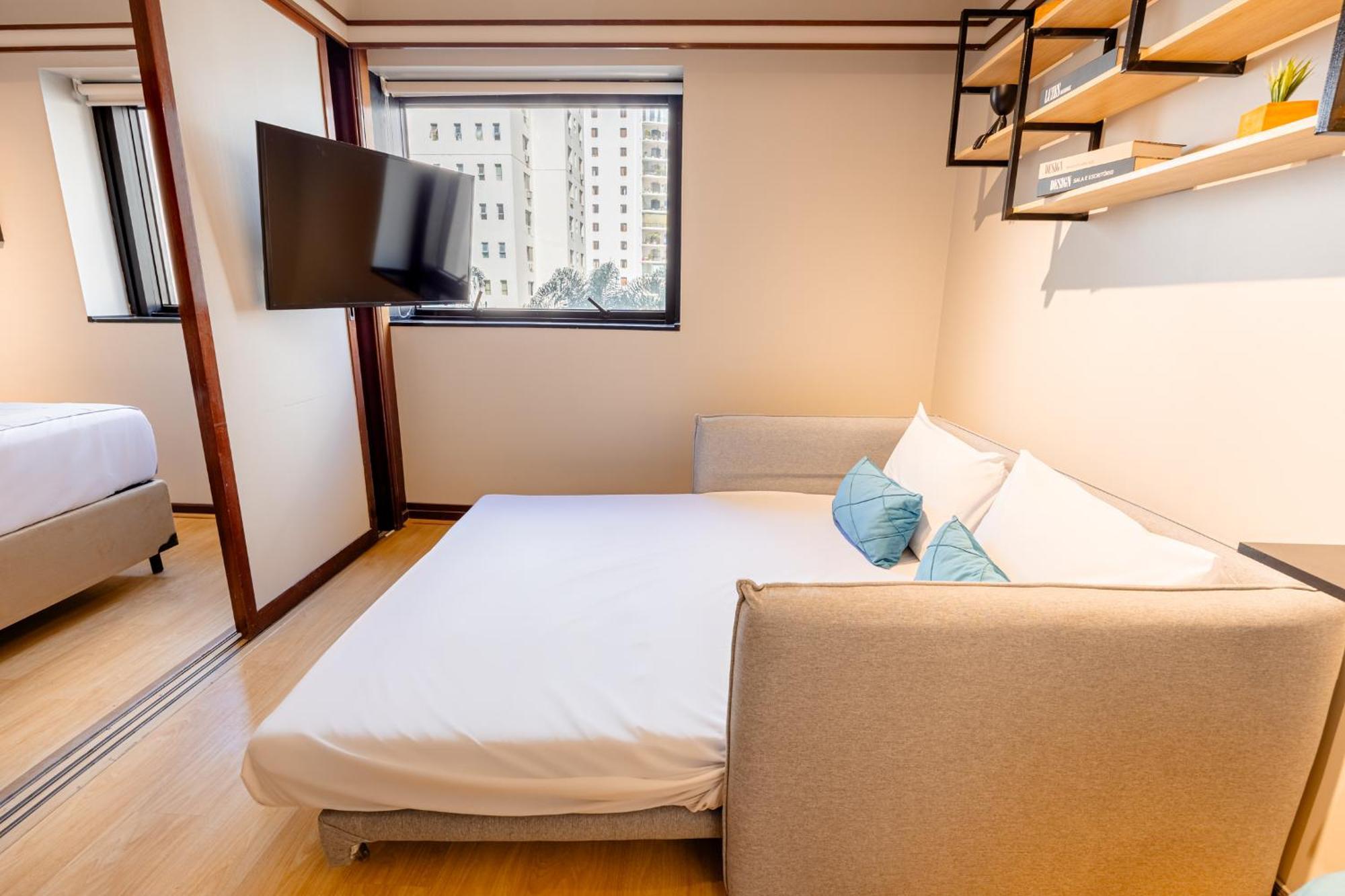Daire Easy Star - Aconchegante Flat Perto Do Shopping Pamplona - Hq03i *
