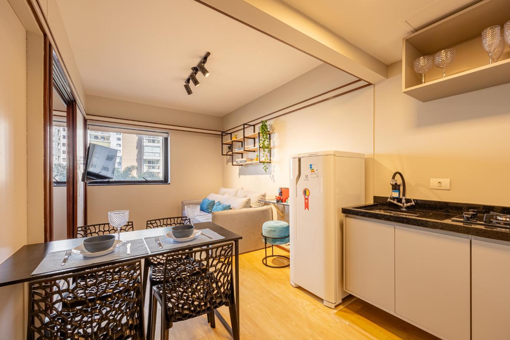 Daire Easy Star - Aconchegante Flat Perto Do Shopping Pamplona - Hq03i Sao Paulo