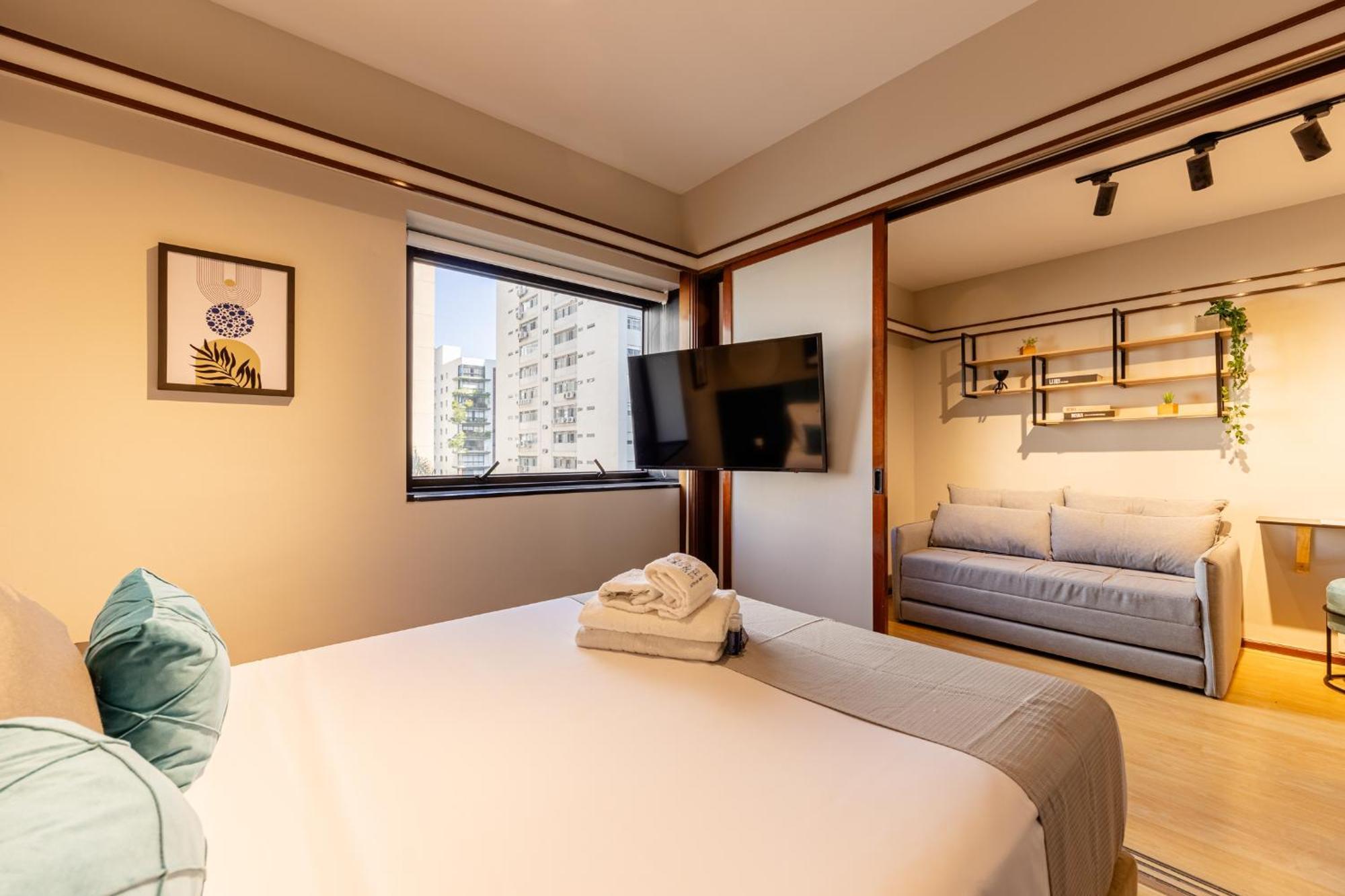 Easy Star - Aconchegante Flat Perto Do Shopping Pamplona - Hq03i * Sao Paulo
