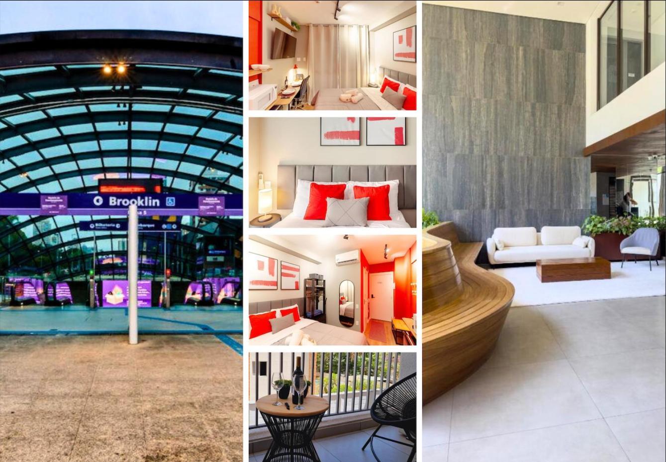 Apartamento Brooklin Conforto - Metro & Consulado, 400m Metro Brooklin, Portaria 24h, Wi-fi 500mb, Ar Condicionado, Cortina Blackout, Smart Tv 50