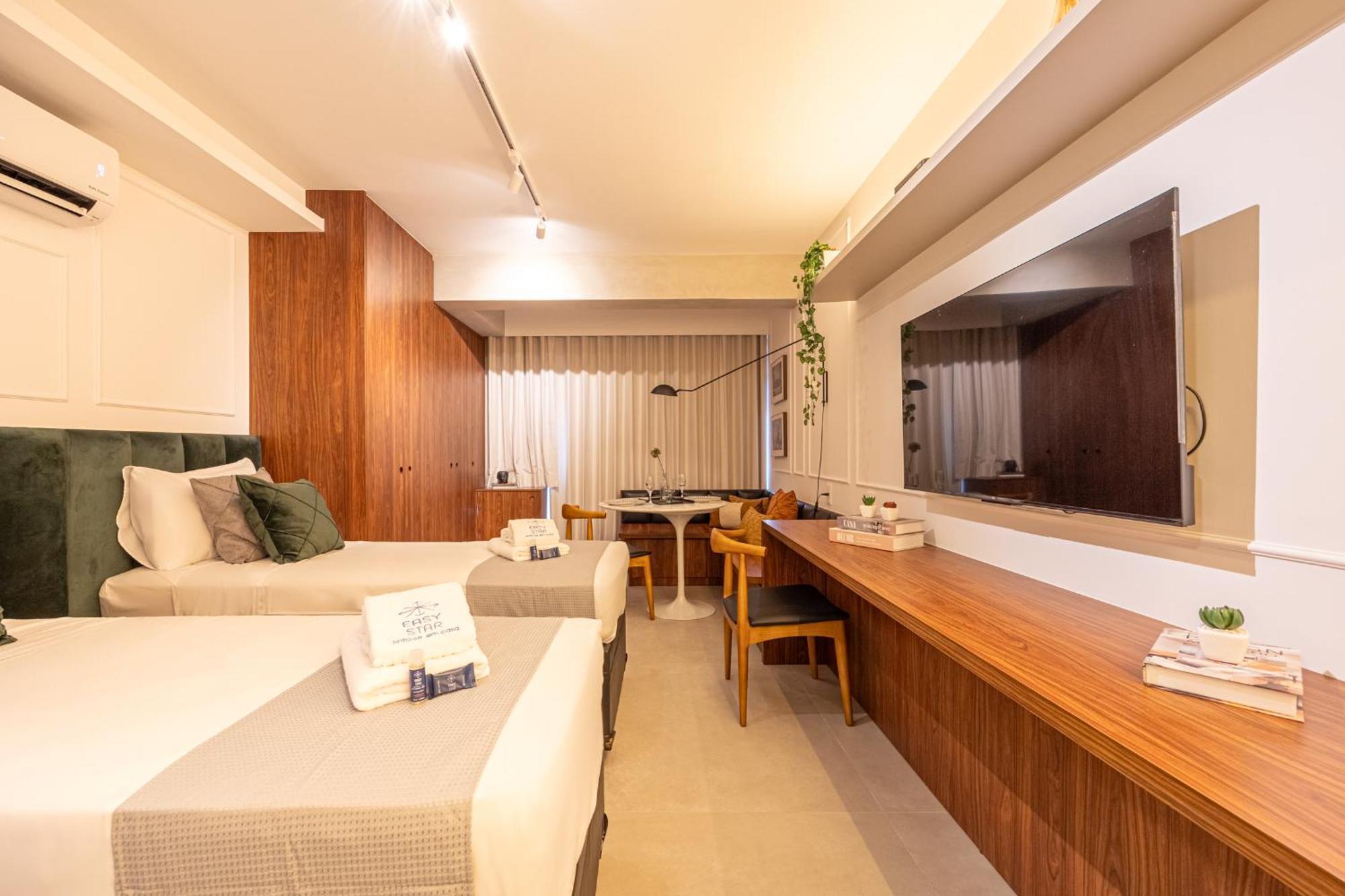 Apartment Easy Star - Fabuloso Studio Duplo No Alto Da Boa Vista - Ga01i *
