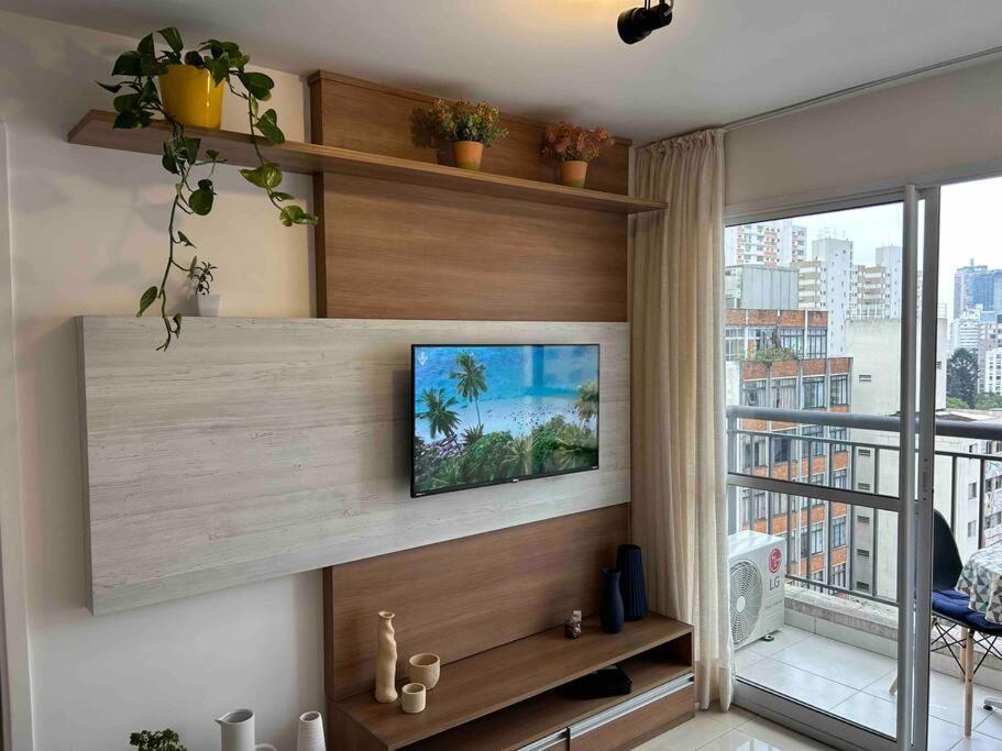 Lk1005 Espacoso Com Vista Da Vibrante Rua Augusta Apartemen Sao Paulo