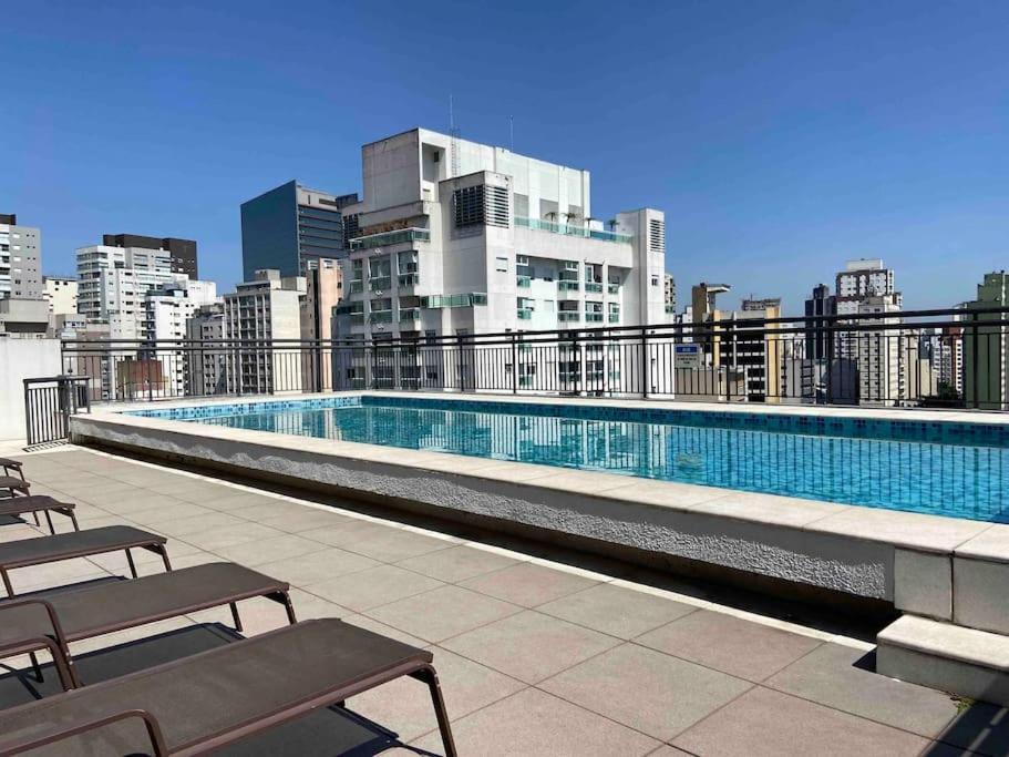 Lk1005 Espacoso Com Vista Da Vibrante Rua Augusta Apartemen *