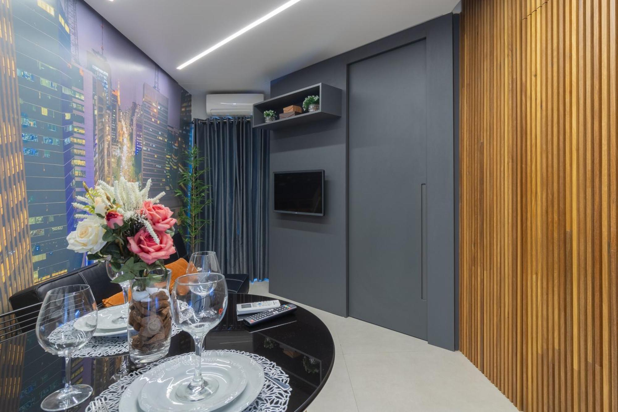 Flat 3 Pessoas Com Garagem, Piscina, Academia E Lavanderia *
