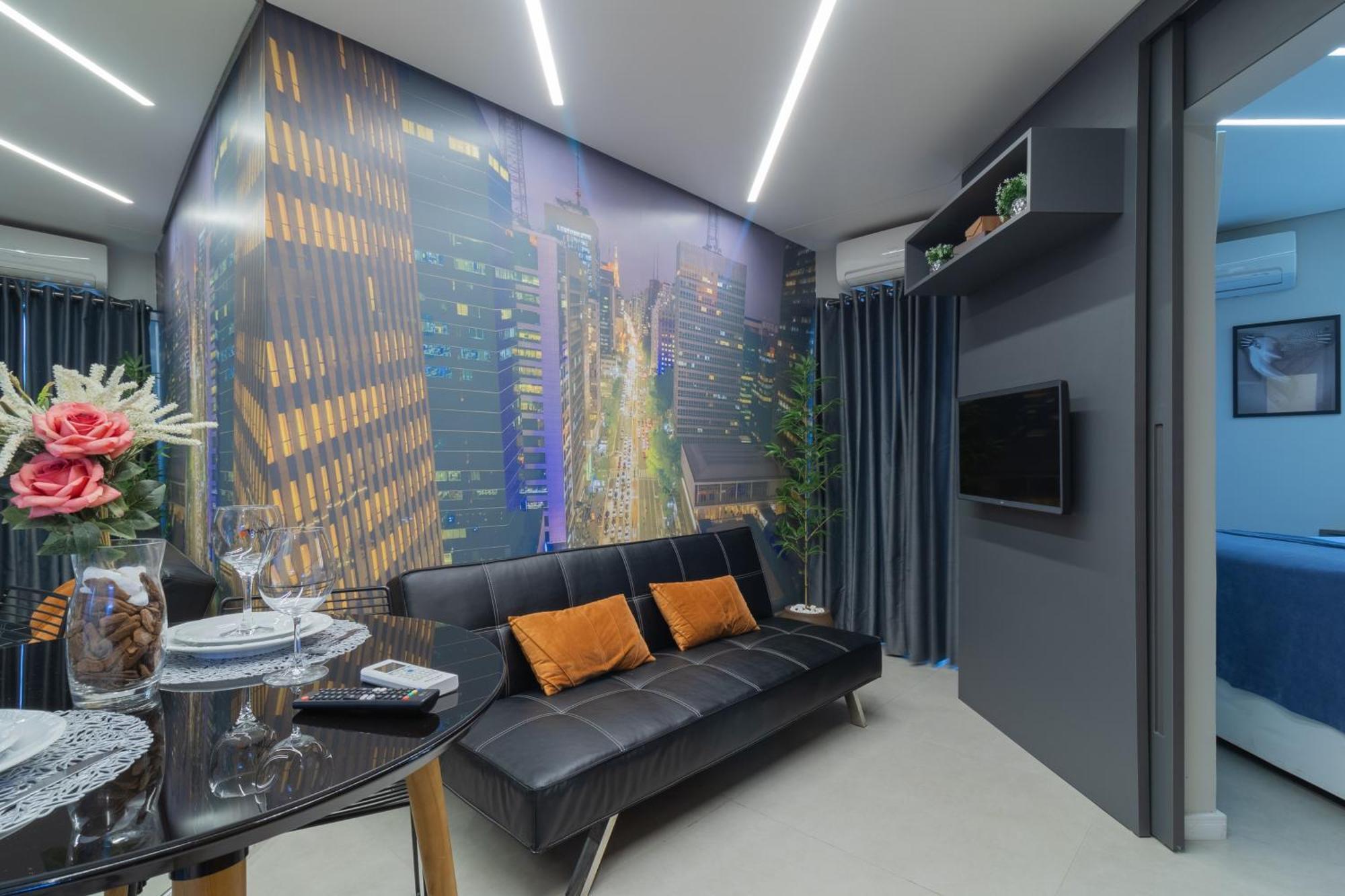 Flat 3 Pessoas Com Garagem, Piscina, Academia E Lavanderia * Sao Paulo