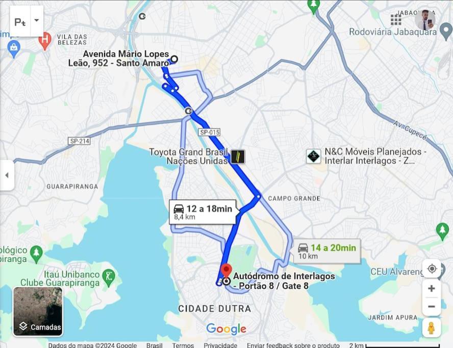 Apartment Apto Muito Bem Localizado, Proximo Expo Transamerica, Vibra, Autodromo E Morumbi Sao Paulo