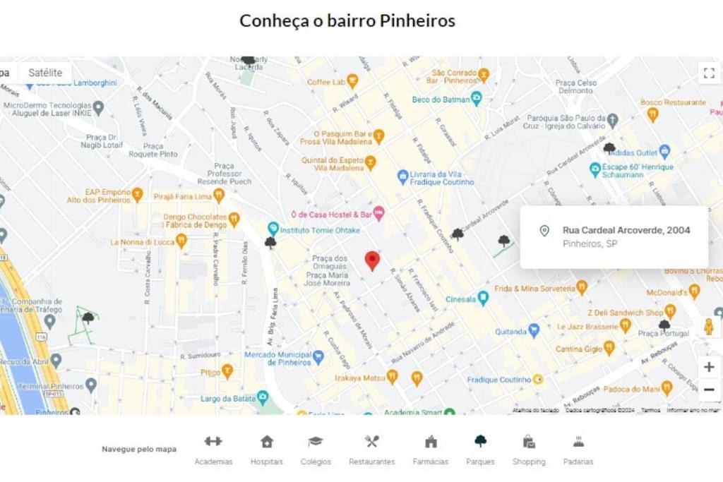 Apartemen Em Pinheiros - 2 Quadras Da Faria Lima E Madalena Sao Paulo