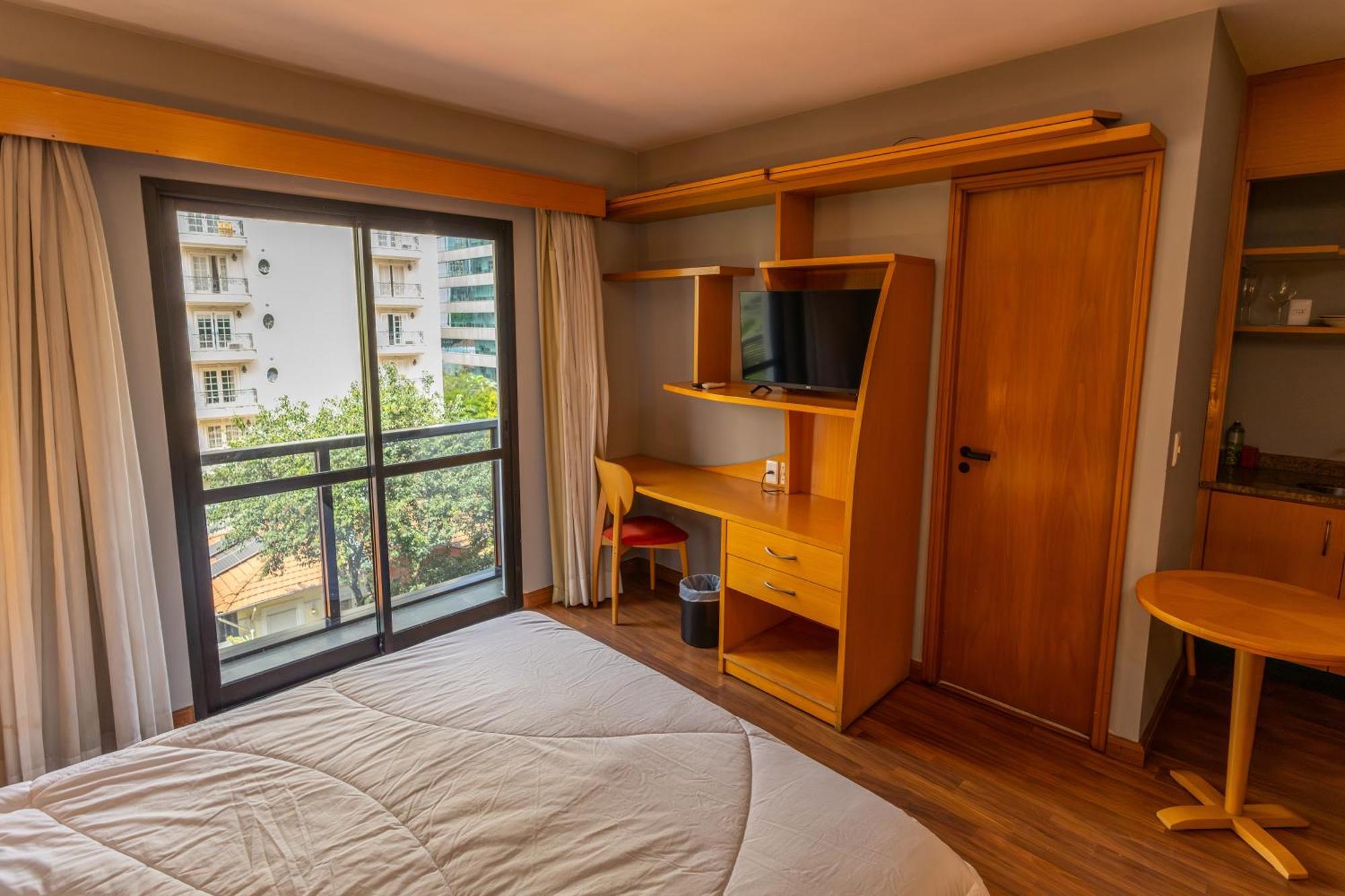 Flat Com Varanda Jardim Paulista Apartemen *