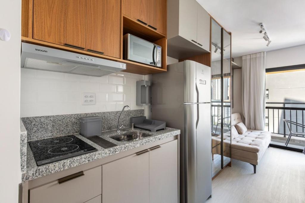Apartamento Novo E Aconchegante Proximo A Paulista E Ao H Sirio Andar Alto *