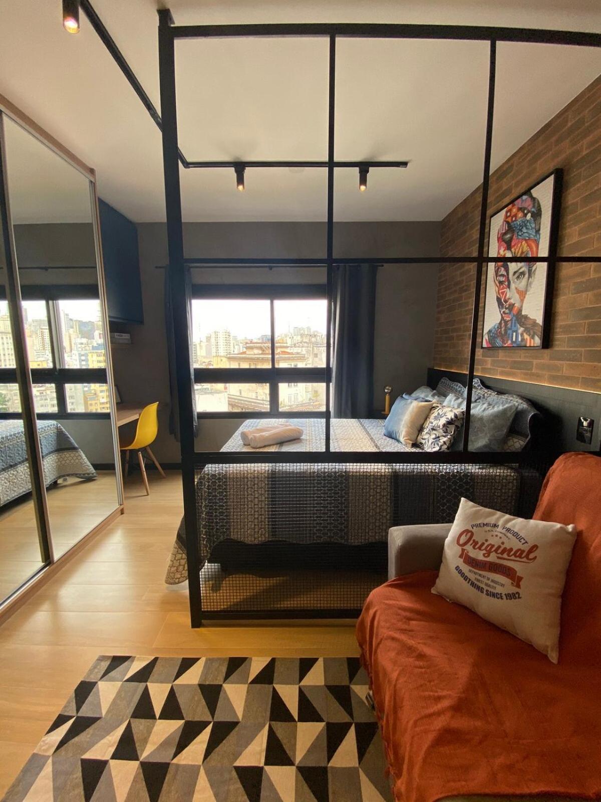 F1407 - 5 Stars: Industrial Loft Frei Caneca | Paulista Apartment *
