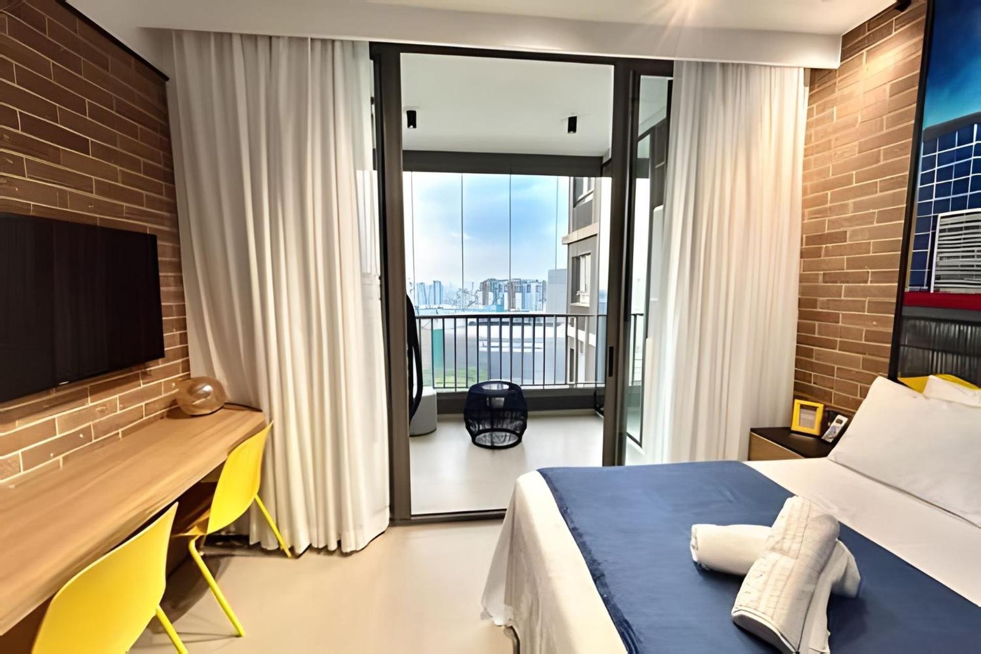Apartment Studio/moderno/200 M Allianz/piscina/wifi/vaga *