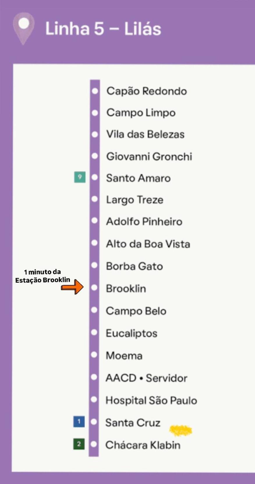 Metro Brooklin - Novo E Charmoso - Completo - Ar Condicionado Sao Paulo