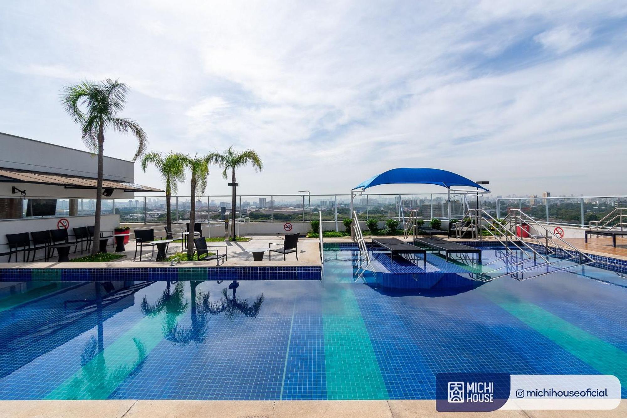 Expocn - Anhembi Metro Tiete - Piscina 24 Apartamento