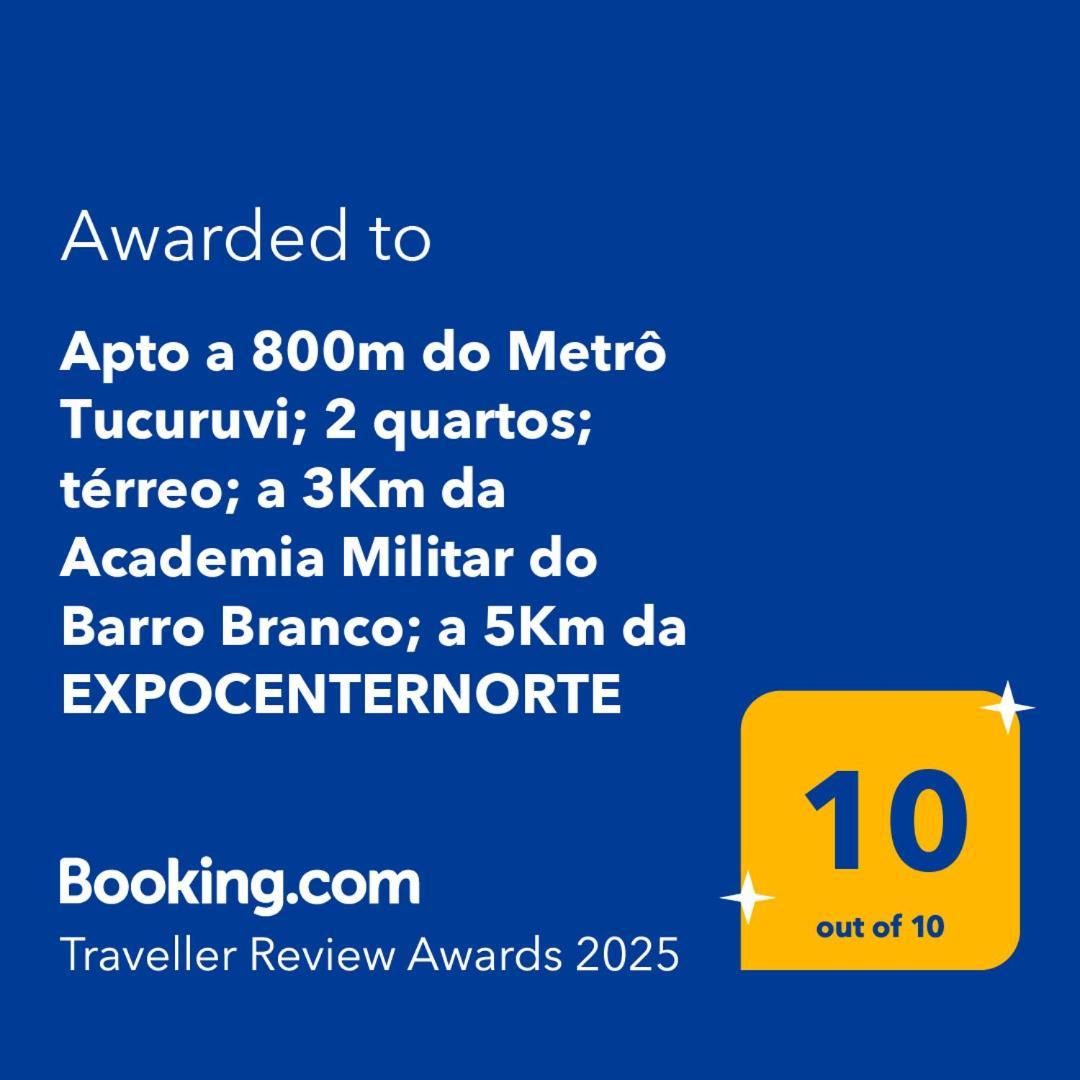 Apto A 800m Do Metro Tucuruvi; 2 Quartos; Terreo; A 3km Da Academia Militar Do Barro Branco; A 5km Da Expocenternorte Apartment *