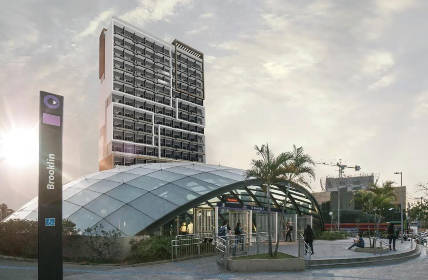 Căn hộ Com Mezanino A 30 Passos Do Metro Brooklin São Paulo