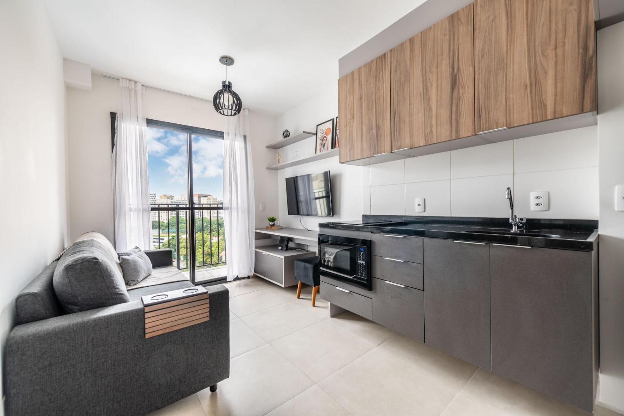 Apartment Cardeal 1310 - Moderno Com Vista Incrivel Em Pinheiros Sao Paulo