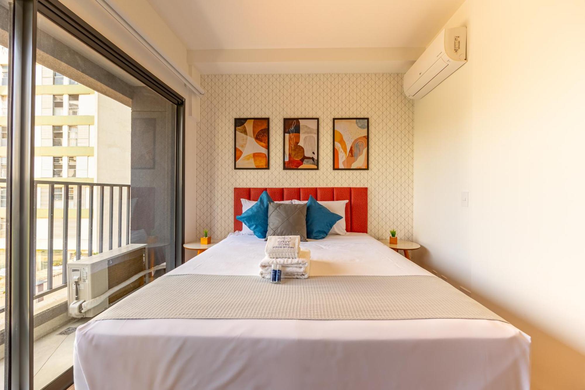 Easy Star - Charmoso Com Cama Queen No Brooklin - Nh01i Apartment Sao Paulo