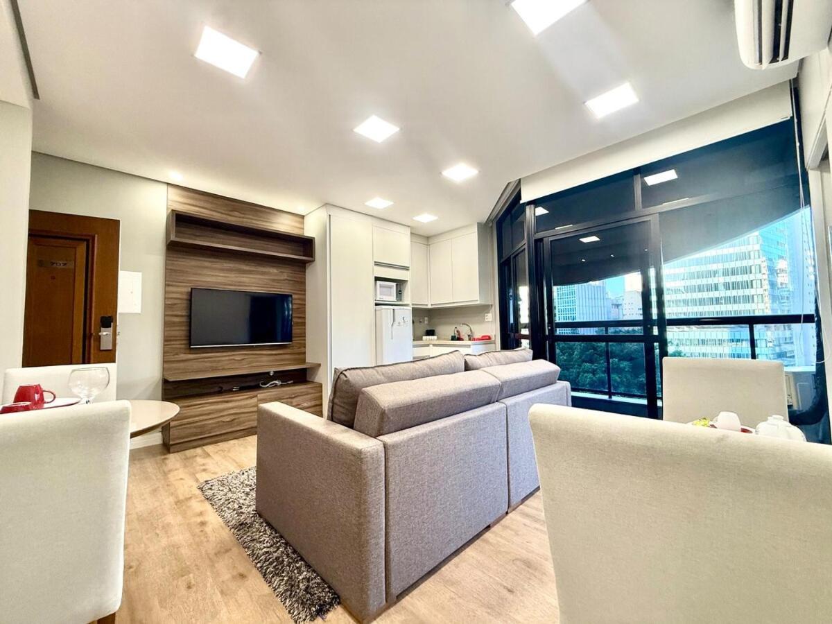 707 - Rentaqui Flat Fantastico Address Itaim Bibi Apartemen Sao Paulo