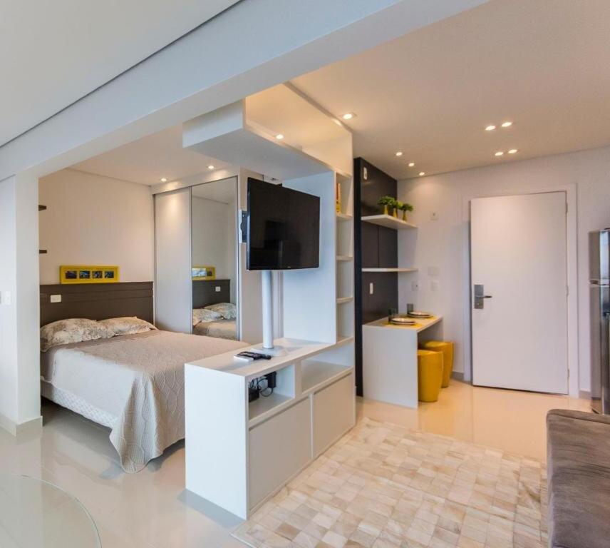 Lindo No 26ºandar Com Garagem E Limpeza Diaria No Brooklin Apartment *