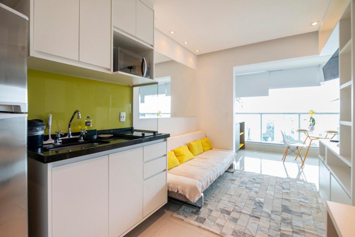 Lindo No 26ºandar Com Garagem E Limpeza Diaria No Brooklin *