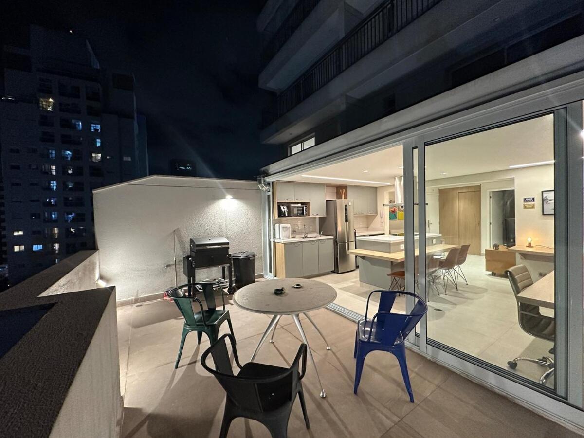 Lk906 Apto Com Terraco Privativo E Cozinha Completa Căn hộ São Paulo