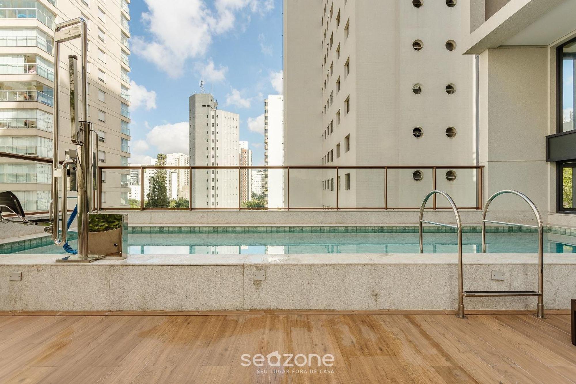 Lindo Estudio C/ Piscina No Campo Belo Hmc0320 Apartemen Sao Paulo
